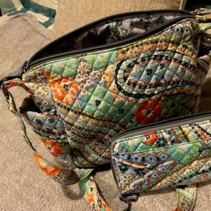 Vera Bradley Purse ONLY-On the Go Crossbody Citrus Paisley print